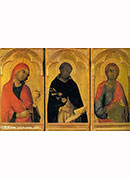 抹大拉的玛利亚，多米尼克与施洗者约翰(多联画屏局部) - polyptych detail of saints mary magdalene dominic and john the baptist