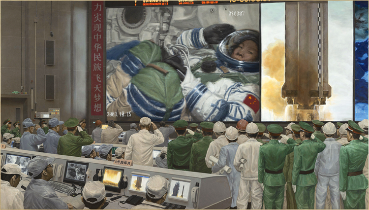 142-《出征》-李罗-油画-300 cm×530 cm.jpg